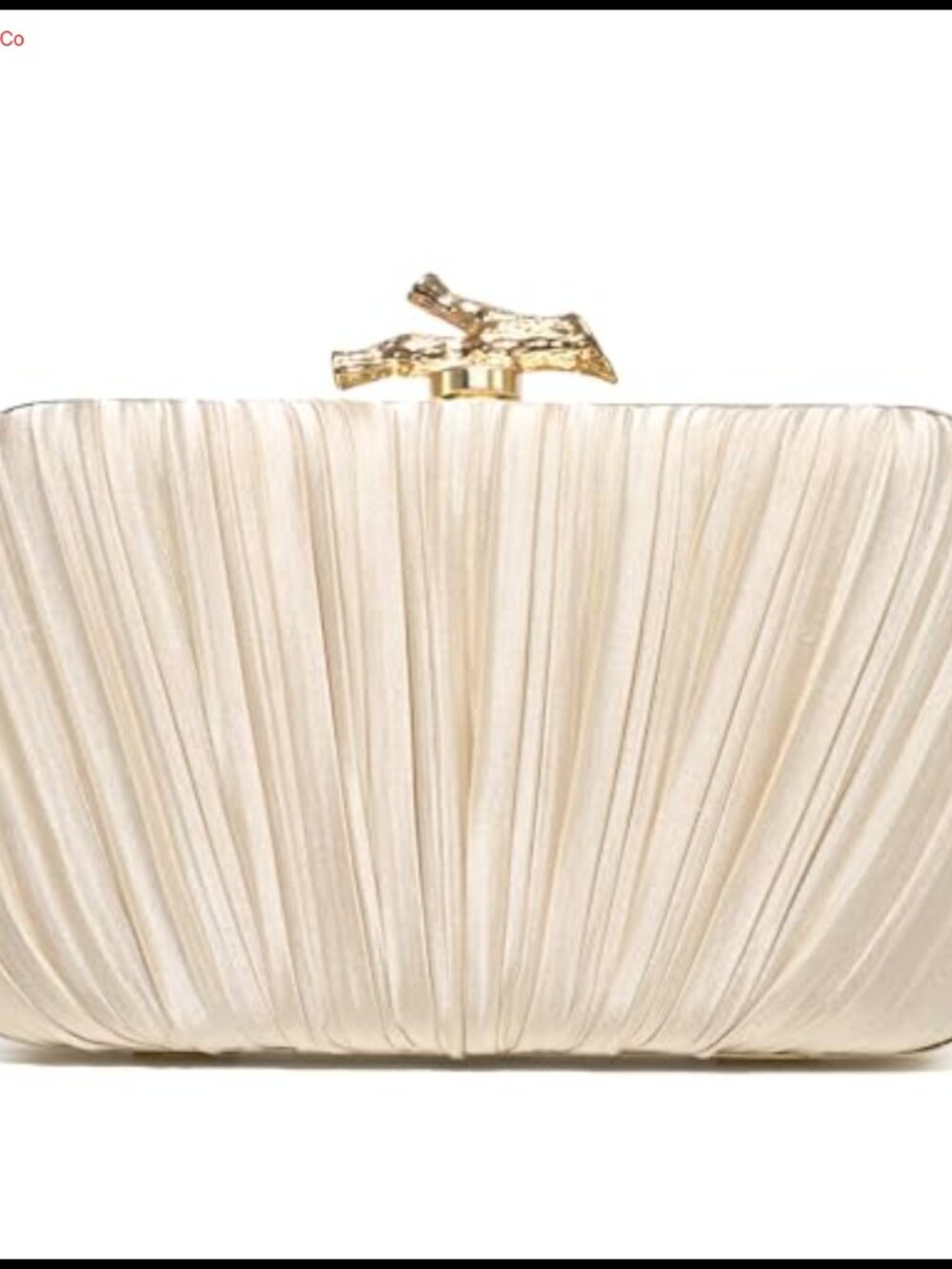 Satin Evening Clutch with Detachable Chain Strap Formal Wedding Purse